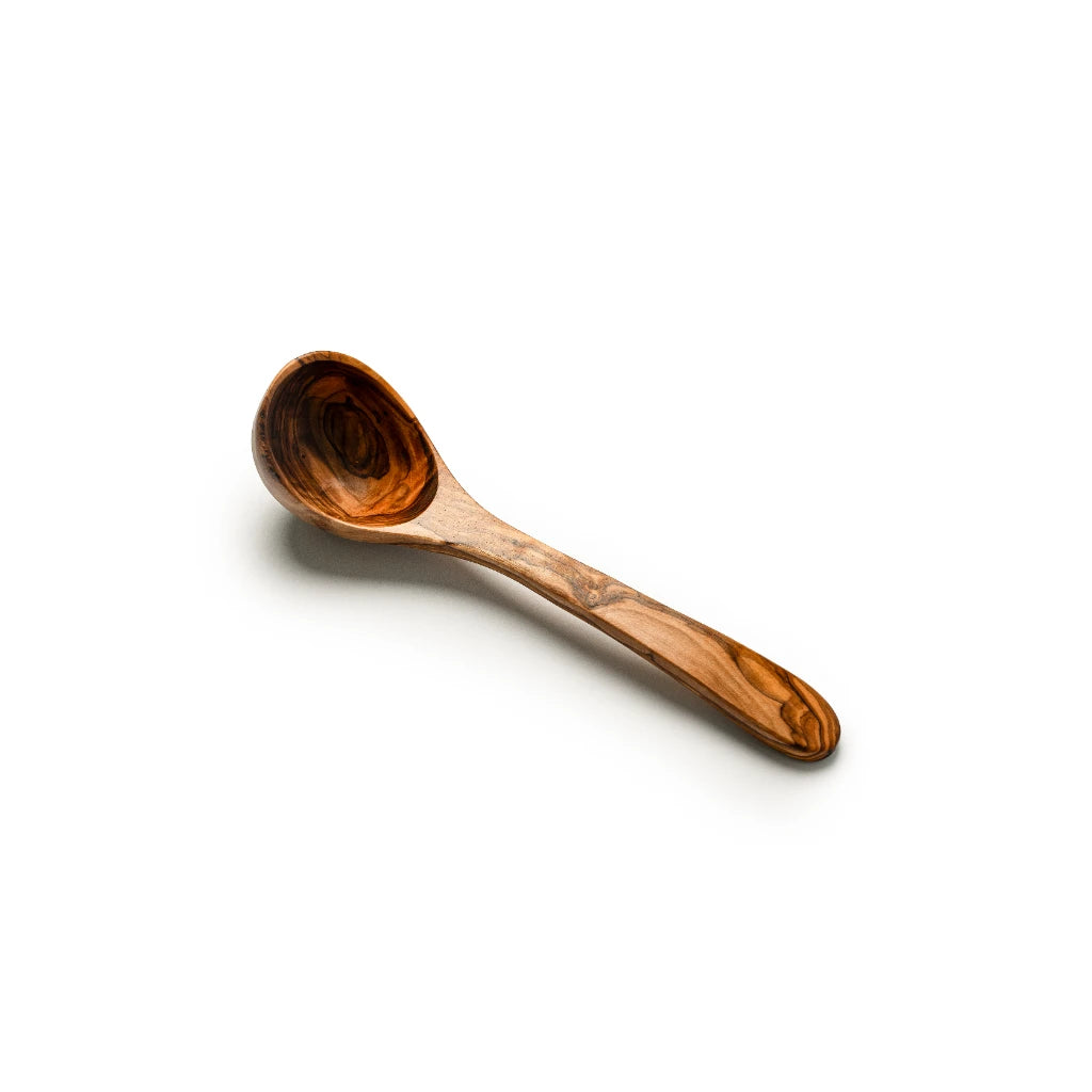 Louche en Bois d’Olivier – Cuillère de Service Artisanale à Long Manche