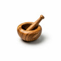 Mortier et Pilon en Bois d’Olivier – Set Artisanal pour Écraser et Broyer les Épices