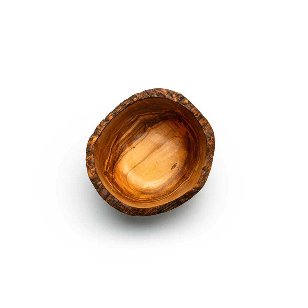 Bol en Bois d’Olivier Naturel – Bol Artisanal Rustique à Bord Brut