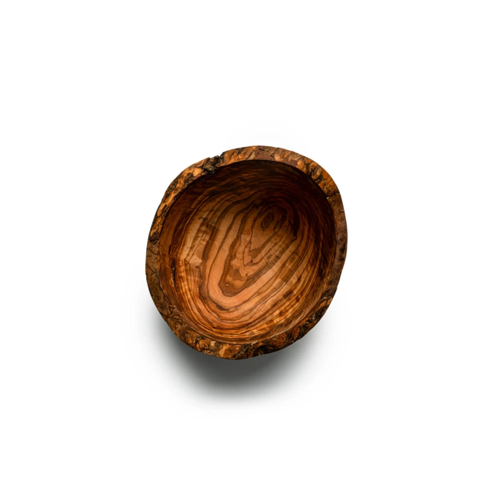 Bol en Bois d’Olivier Naturel – Bol Artisanal Rustique à Bord Brut