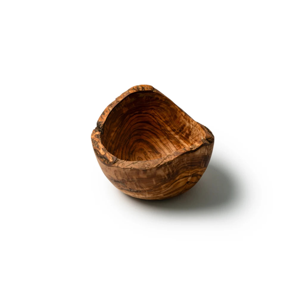 Bol en Bois d’Olivier Naturel – Bol Artisanal Rustique à Bord Brut