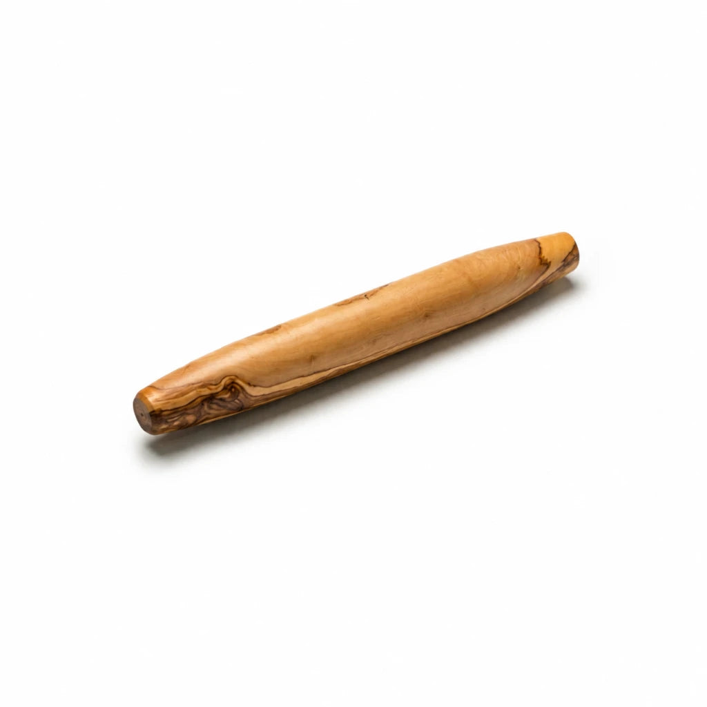 Rouleau à Pâtisserie en Bois d’Olivier – Rouleau à Pâte Artisanal Sans Poignées