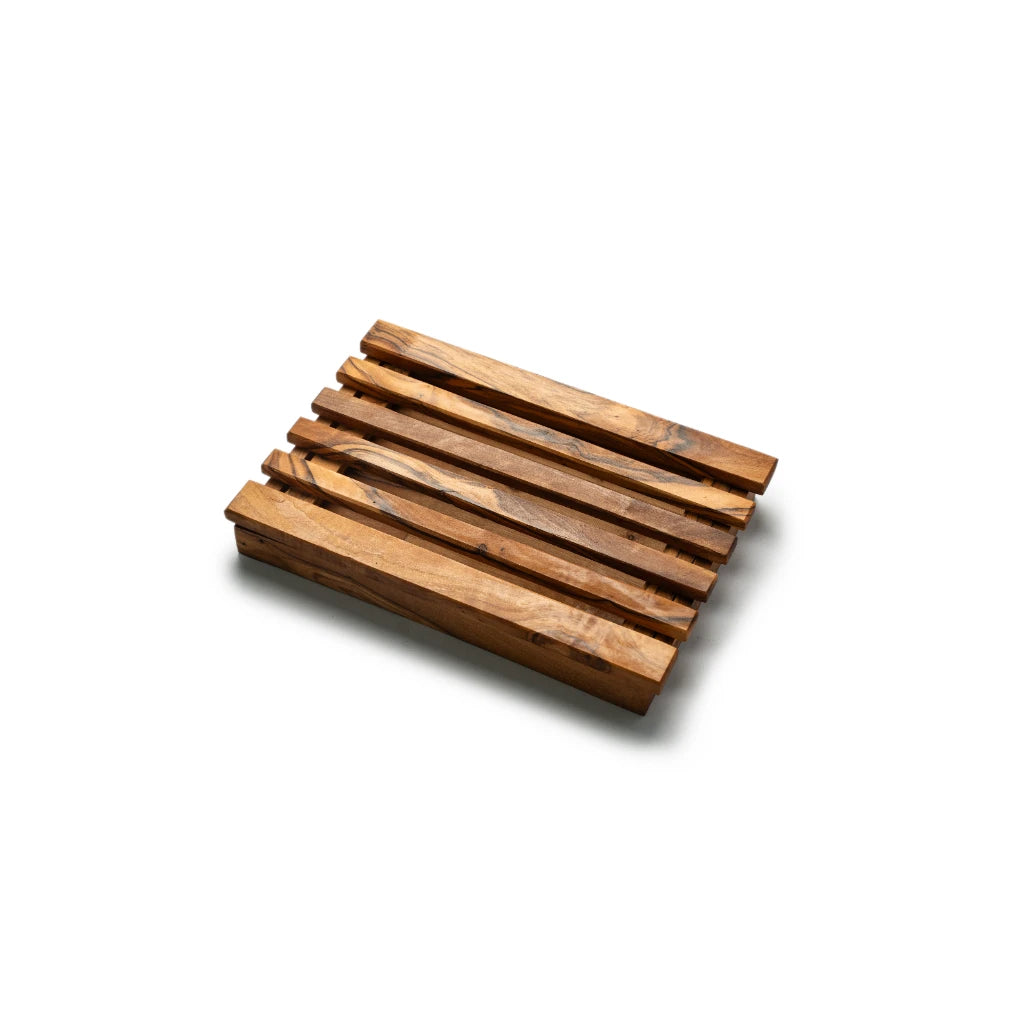 Planche à Découper le Pain en Bois d’Olivier – Planche à Pain Artisanale avec Grille à Lattes