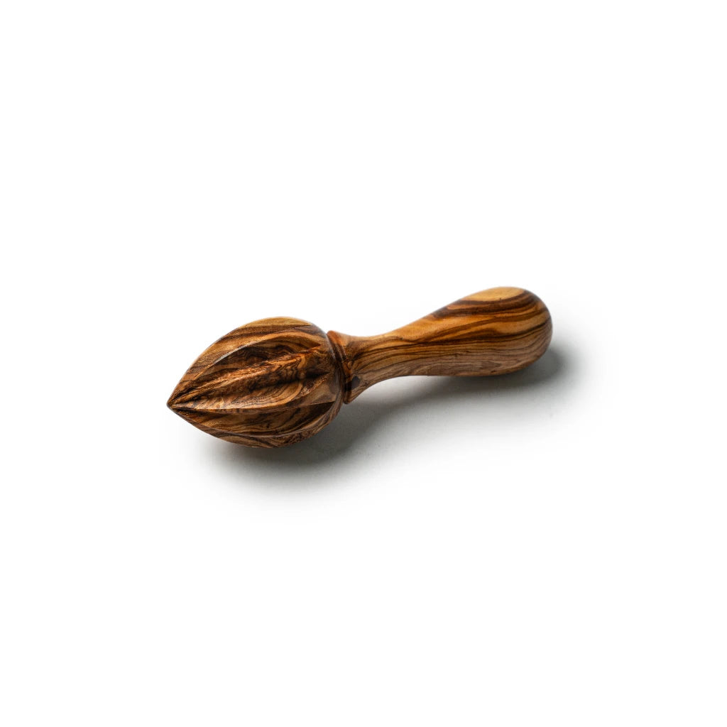 Presse-Citron en Bois d’Olivier – Presse-Agrumes Manuel Artisanal en Bois Naturel