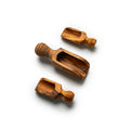 Set de 3 Pelles Doseuses en Bois d’Olivier – Cuillères à Mesurer Artisanales pour Épices et Aliments Secs