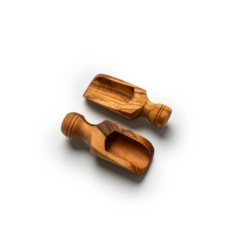 Cuillère Doseuse en Bois d’Olivier – Pelle à Épices et Aliments Secs Artisanale