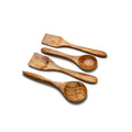 Set de 4 Ustensiles en Bois d'Olivier – L'Essentiel du Chef