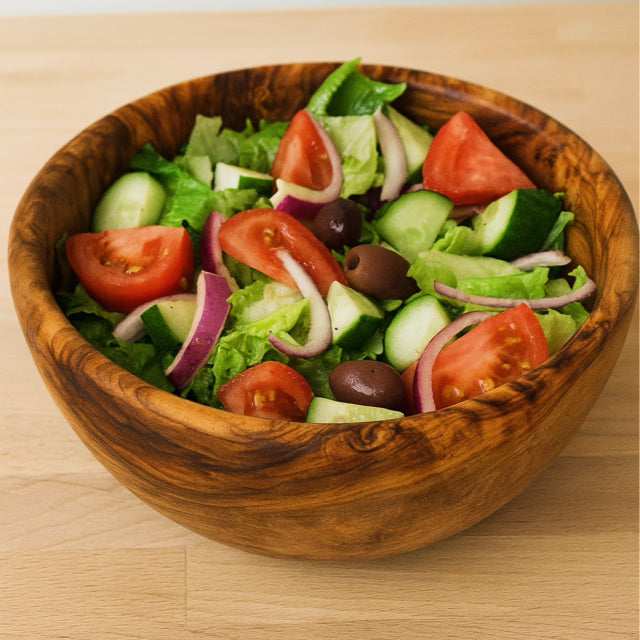 Bol à salade en bois d’olivier
